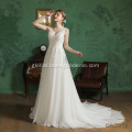 Ball Gown Russian Wedding Dress V neck gray modest glamor a line lacey bridal gown express silk wedding dress Manufactory